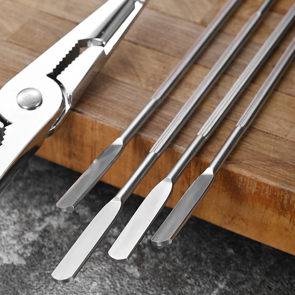 

1Set Crab Eating Tools Stainless Steel Seafood Forks and Crackers for Lobster Crab Legs Oyster Shell Opening Kitchen Utensils