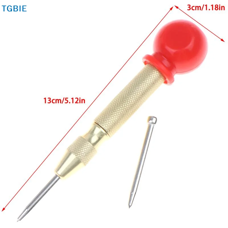 [TL]【TL】Automatic Center Pin Punch Woodworking Tools Spring Loaded Marking Metal Drill Bits Wood Press Dent Marker Tool