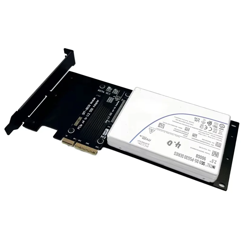 Advanced Pcie 5.0 X4 To U.2 (SFF-8639) SSD Hard Disk Adapter Card PCI Express Gen5.0 4X To U.2 SFF-8639 Hard Drive SSD Adapter