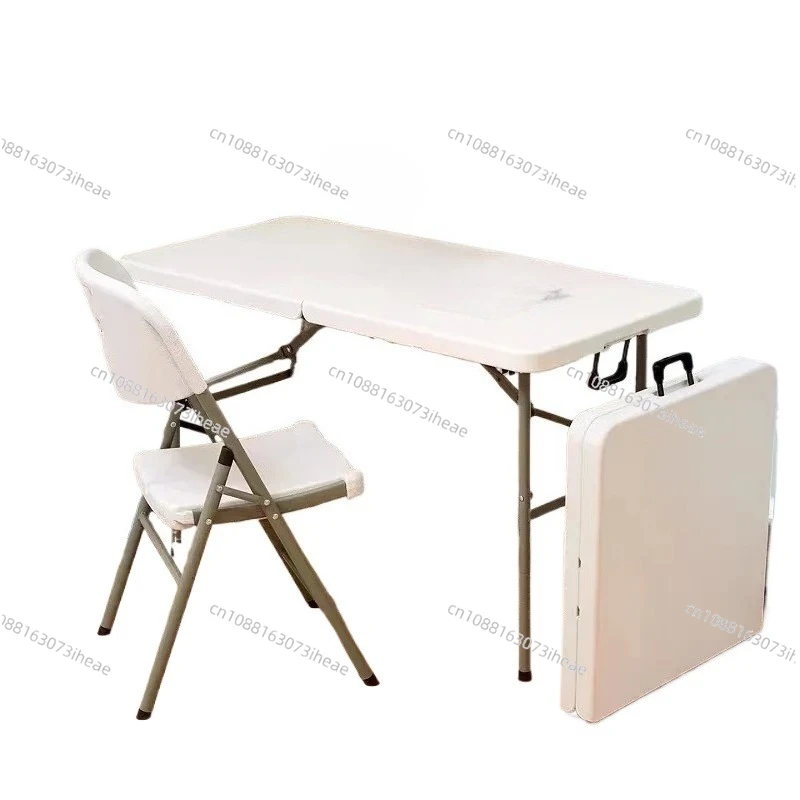 

Portable Lightweight Metal Foldable HDPE Outdoor Rectangular Picnic Table for Courtyard Camping Table Basse De Jardin