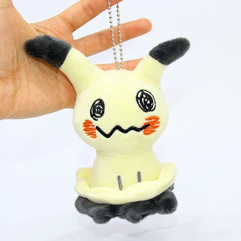 10Pcs/Lot Pokemon Charmander Psyduck Mew Ditto Dragonite Gengar Bulbasaur Snorlax  Cyndaquil Eevee Litten Keychain Doll Pendant