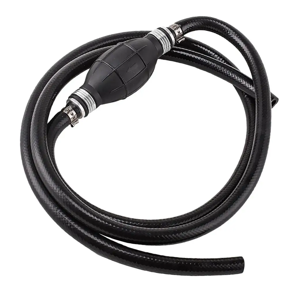 Black Fuel Line Hose Outboard Primer Bulb Fit for Marine Boat Car 8mm