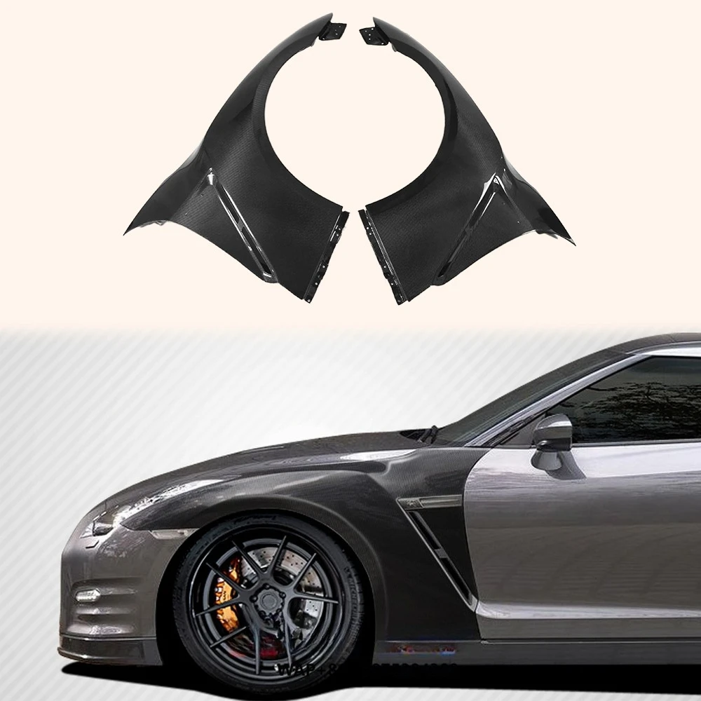 

For R35 GTR 09-15 OE Style Eexterior Modifications Carbon Fiber Bumper Side Wing Front Fender Replacement