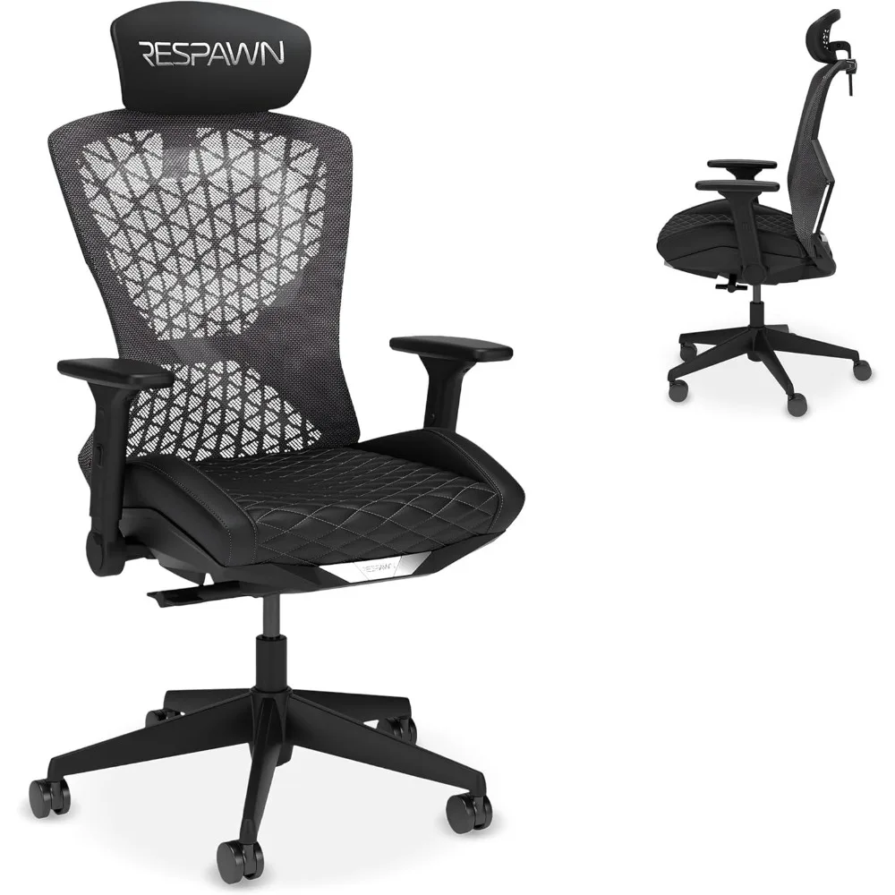 

Ergonomic High Back Office Chair with Lumbar Support Headrest Adjustable Arms Cooling Gel Cushion Breathable Mesh Reclining