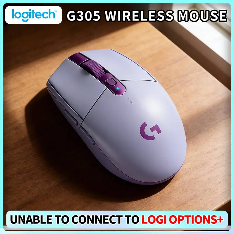 

Logitech G305 Wireless LIGHTSPEED Mouse, 1ms Response, 12000 DPI HERO, 6 Custom Keys, 250h Battery, 99g, PC Mac Gamers