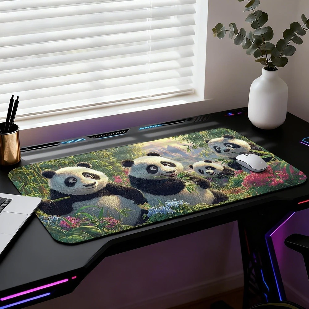 Alfombrilla de ratón Panda, con impresión digital, diseños elegantes y mano de obra de alta calidad, alfombrillas para teclado mecánico, alfombrillas para juegos
