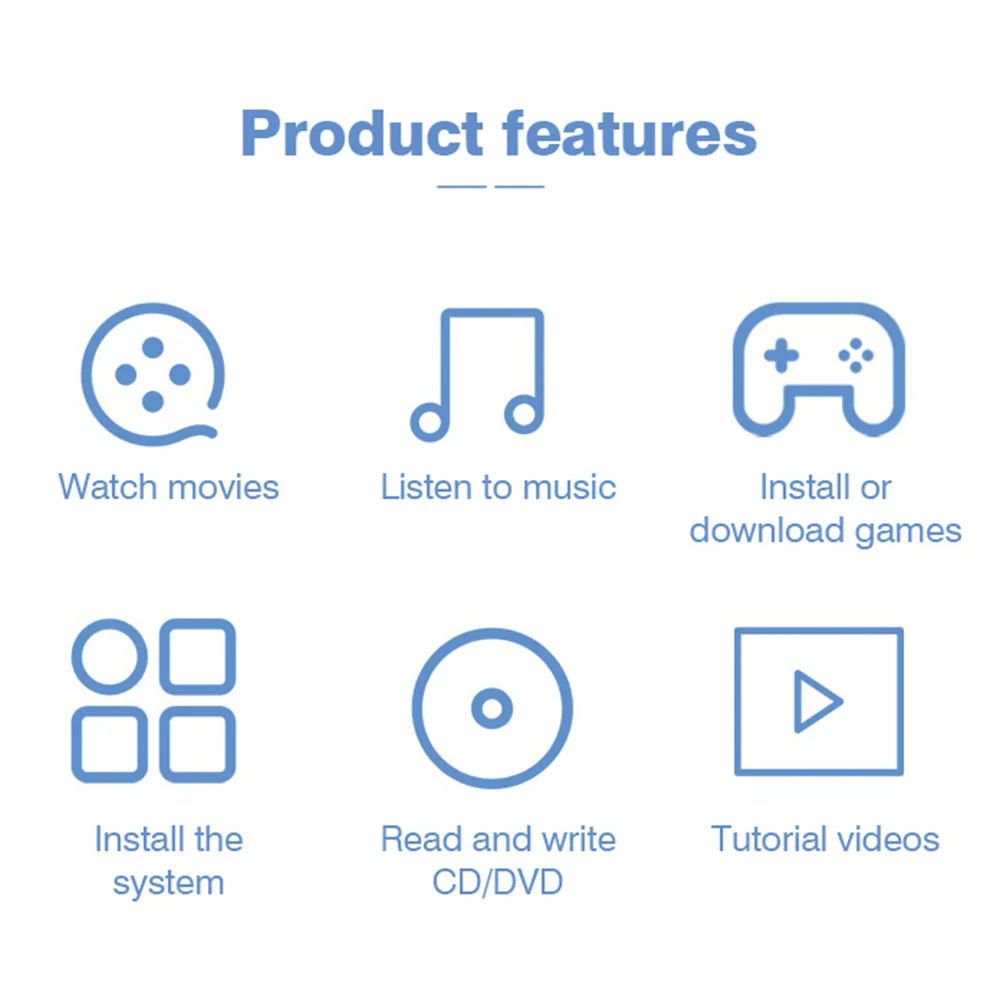 USB3.0 외부 DVD 버너 Type-C 인터페이스 CD +/- RW 광학 드라이브 버너 PC 노트북 MacBook 용 휴대용 CD/DVD ROM 플레이어