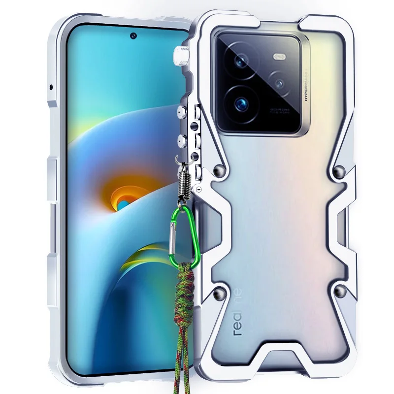 Armor Screw Metal Bumper Aluminum Frame Case Shockproof Cover For Oppo Realme GT7 Pro , Realme GT 7 Pro , Realme Neo7