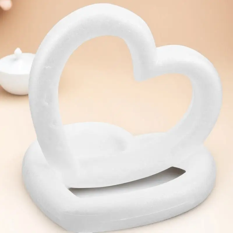 

2Pcs Heart Garland Rings for Craft Projects DIY Circle Decorations Holiday Festival Pendant for Classroom Home Church Seasonal