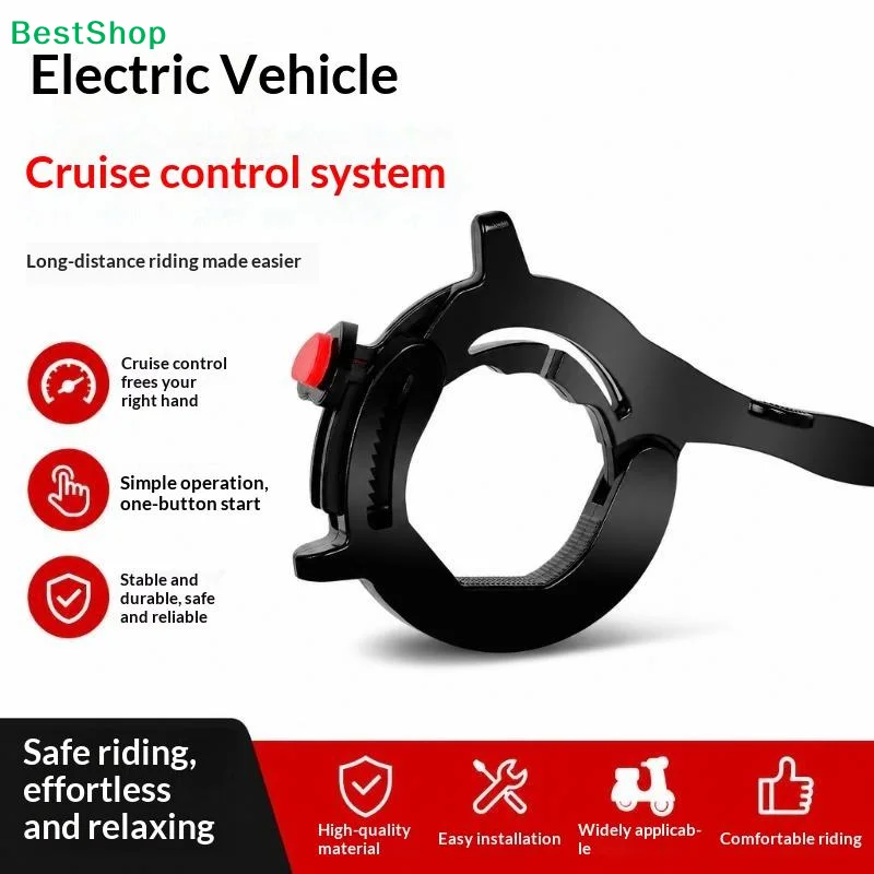 Motorcycle Cruise Control Throttle Assist Universal Throttle Lock Cruise Aid For E-Bike Scooter Long Ride Throttle Stabilizer