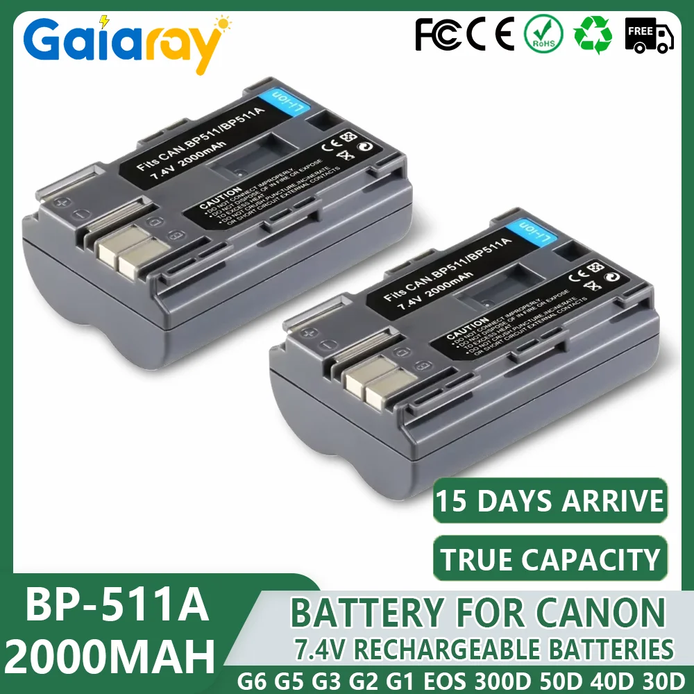 1-3Pcs 2000Mah Rech…