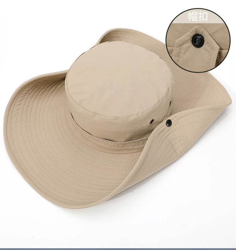 Summer mountaineering fishing hat, men's UV resistant fisherman hat, large eave outdoor work sun protection hat, sun visor hat image 5