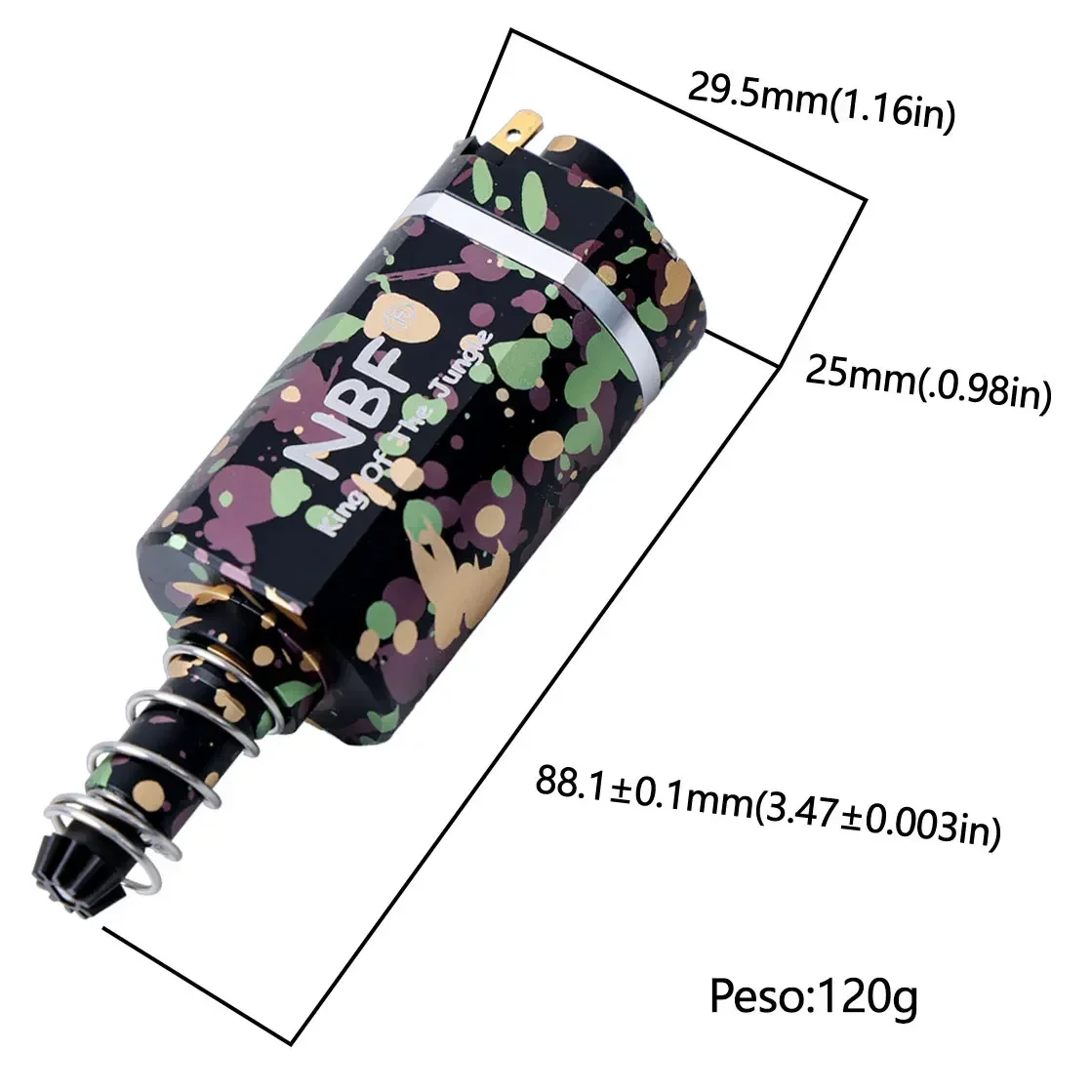 Motor Brushless NBF Grosir 480 Empat Tingkat Kecepatan, Sempurna Untuk Senjata Airsoft M16/M4/MP5/G3/P90 V2 V3 Gearbox