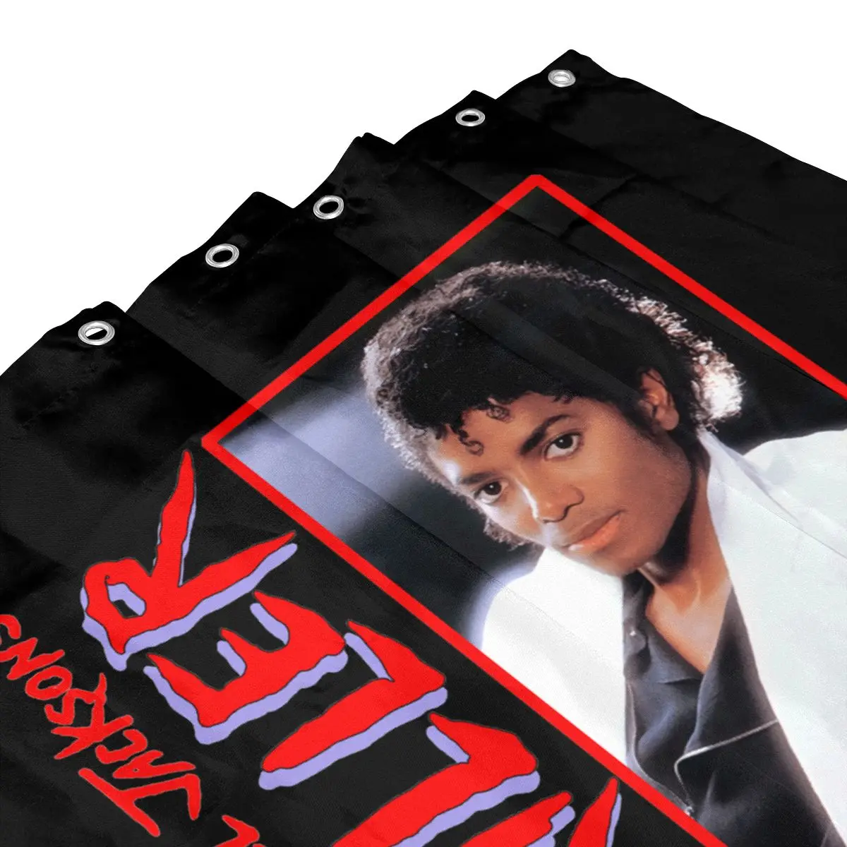 Michael Jackson Thriller Album Photographic Shower Curtain Bathroom Curtain Modern Lightweight Personalized