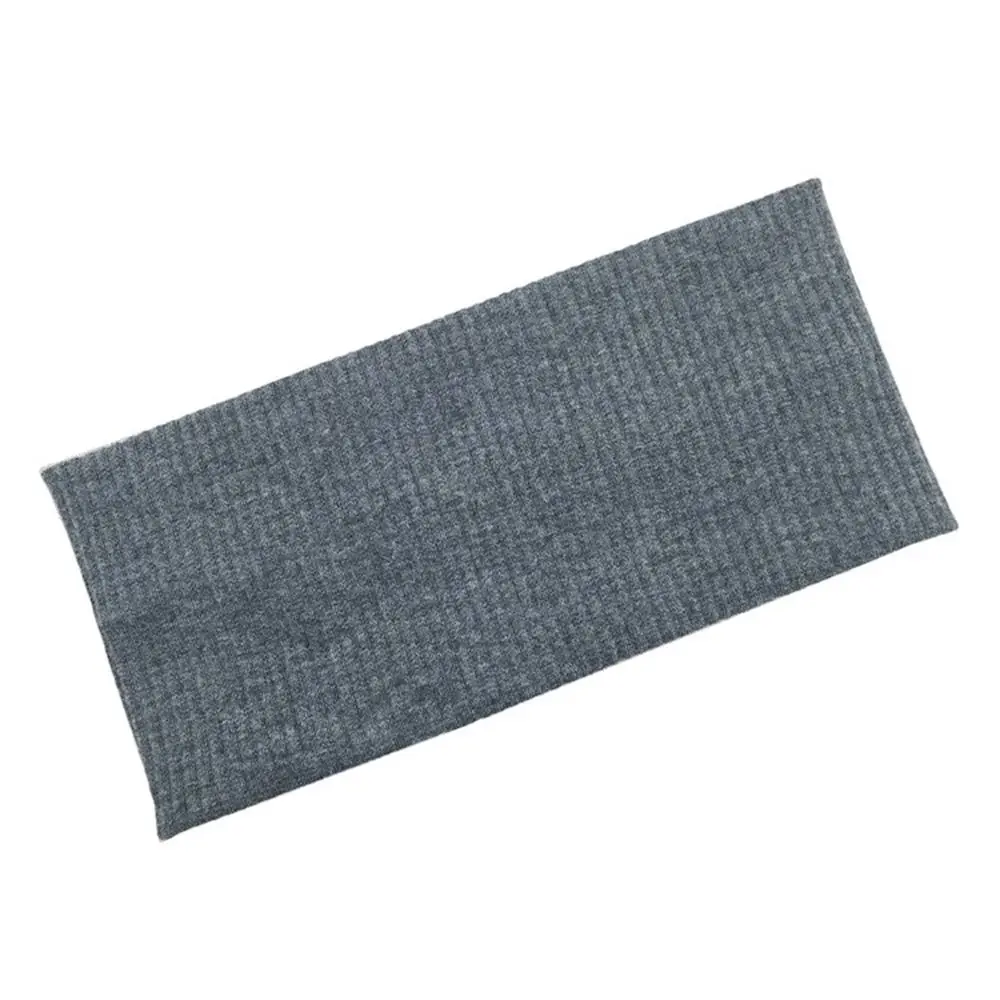 

Hair Wrap Brace Solid Color Sweatband Wide Hair Hoop Knitted Headband Korean Style Headwear Female Hairbands Elastic Hair Bands
