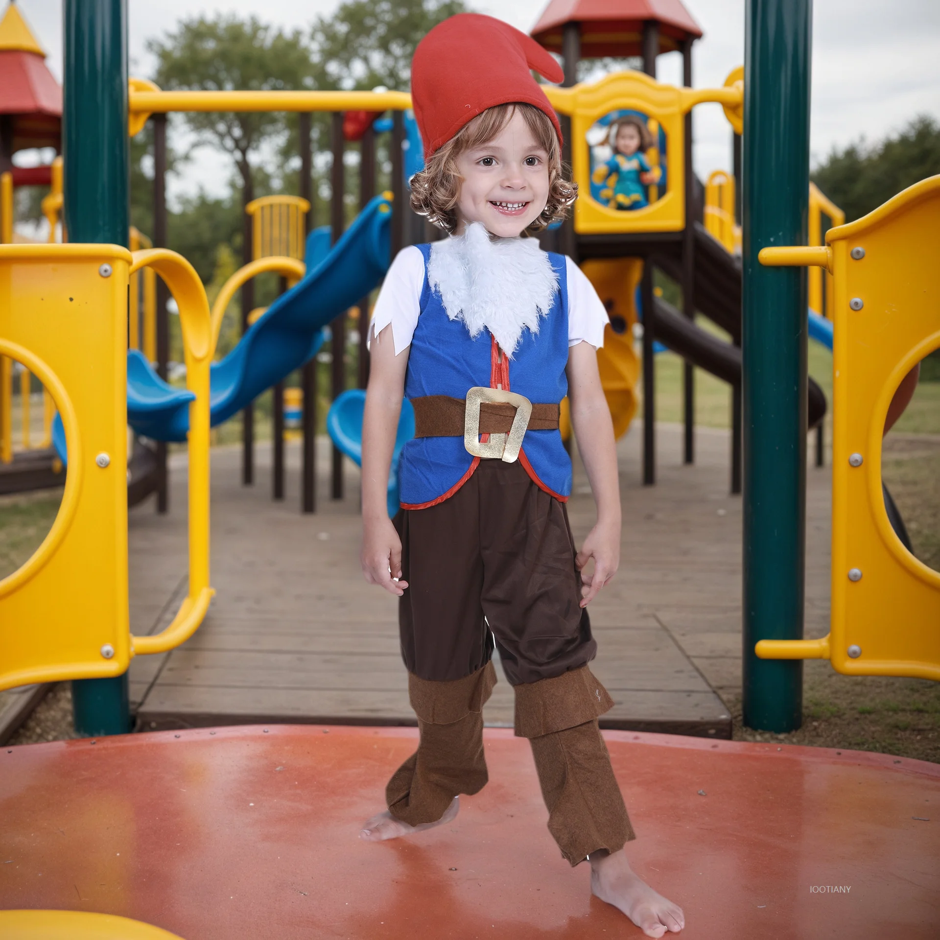 جديد وصول الأولاد هالوين زي طفل خرافة جنوم مرحلة الأداء الزي تأثيري الفطر عيد الميلاد قزم مجموعة 2026 #1