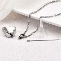 Crematie sieraden voor as voor menselijke aandenken RVS Memorial hanger Crematie Urn ketting voor menselijke as