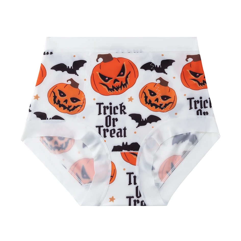 BZEL Halloween Custom Damenhöschen Hohe Taille Damen Slips Spooky Bat Gothic Mystery Sexy Dessous Stretch Gemütliche Unterhose
