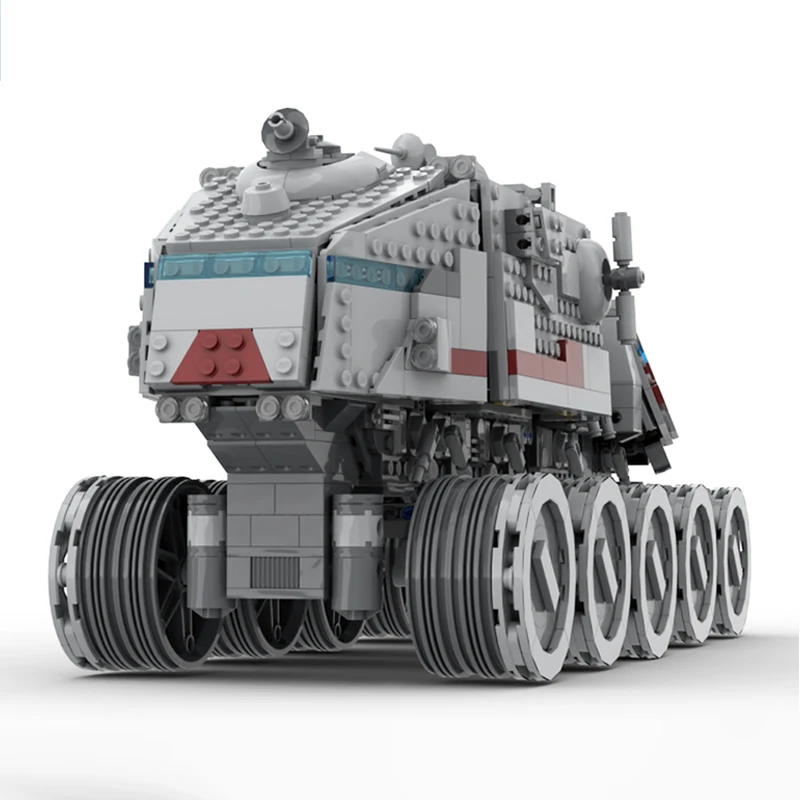 MOC-230596 turbo tanque rastreado veículo blindado bloco de construção diy modelo técnico tijolos quebra-cabeça brinquedos para presentes das crianças