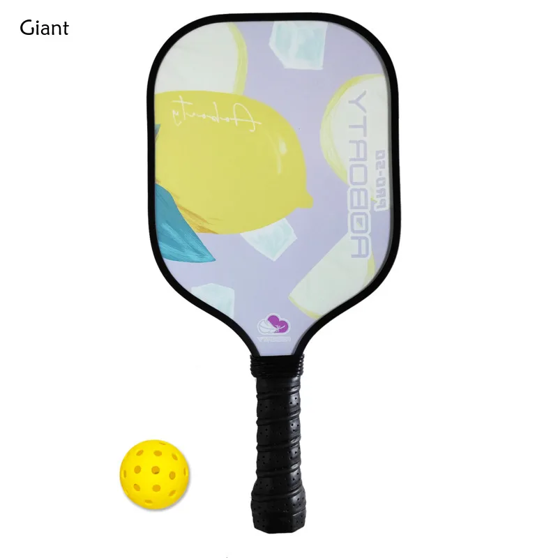 

Fiberglass Padelracket Children's One Racket One Ball Pickleball Paddle Anime Cute Style Parent Child Family