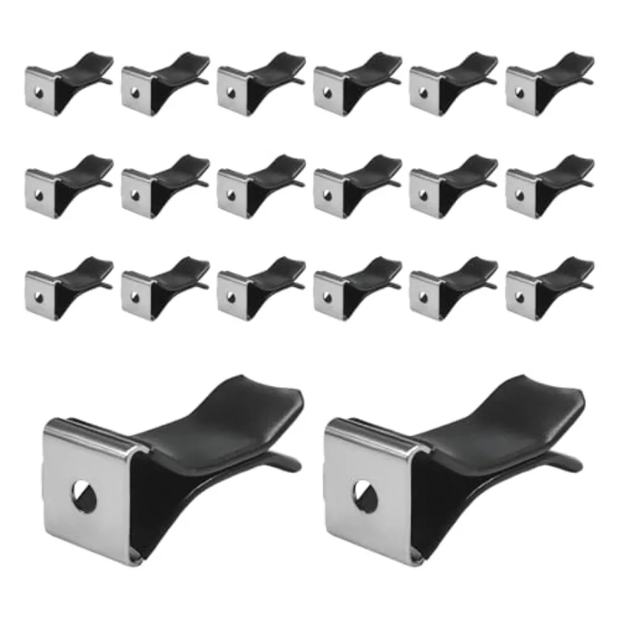 20PCS Square Head Car Vent Clips, Auto Air Conditioner Decorative Clips Output Perfume Clamp, Metal Air Freshener Clip Vent Out