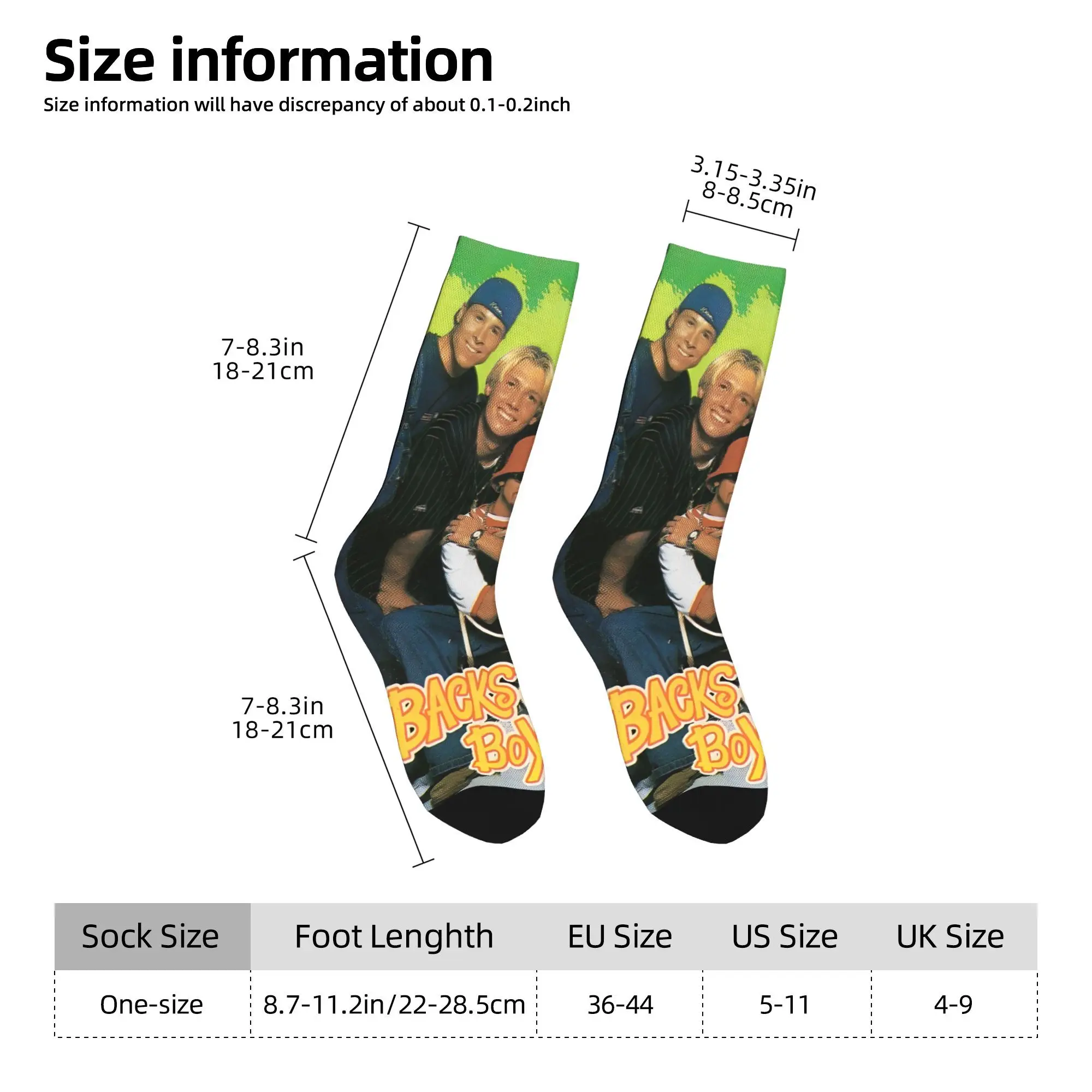 Bsb backstreet meninos banda meias modernas inverno antiderrapante adultos homens meias quentes padrão macio esportes ao ar livre meias