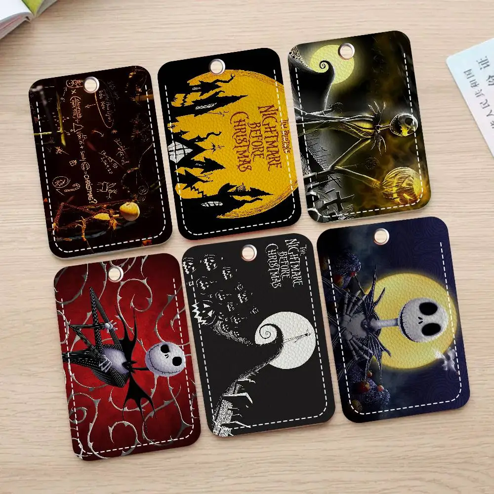 

Anime The N-Nightmare B-Before C-Christmas Bank Card Bus Card Holder Keychain Door Access Tags ID Card Case Keychain Access