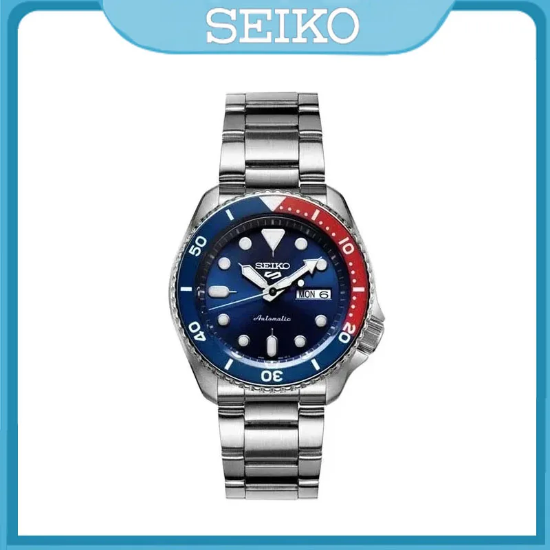 SEIKO Watch Men\'s Series automatic Waterproof Steel Band Round Rotatable Mechanical Wristwatches SRPD53K1 for Seiko 5 Watch