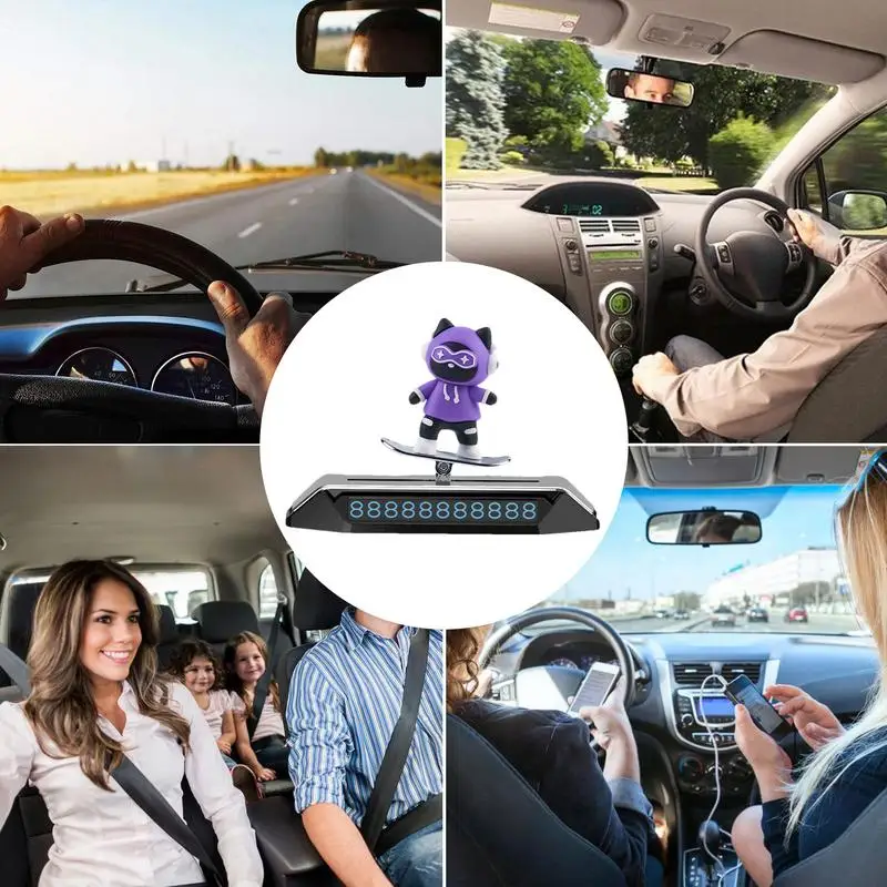 Temporary Parking Number For Cars Car Air Freshener Auto Phone Number Plate Car Decoration Accessories Car Aromatherapy