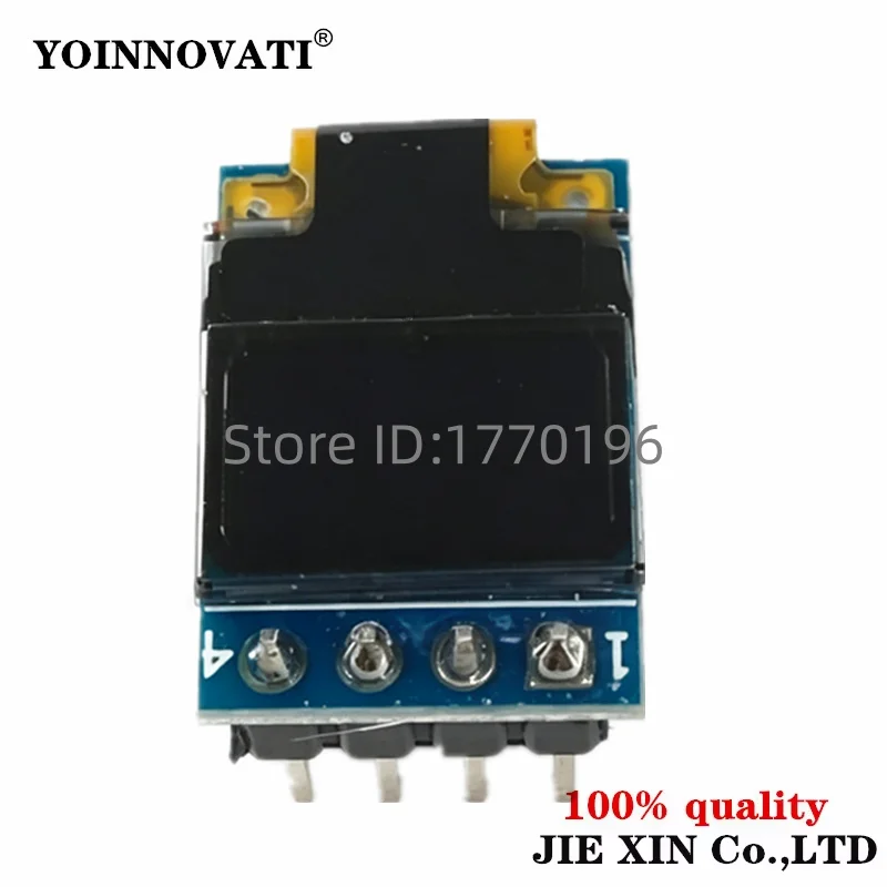0.42 Inch White OLED Display Module SSD1306, 72x40 Resolution, I2C 4-Pin, COG Monochrome Screen for Arduino