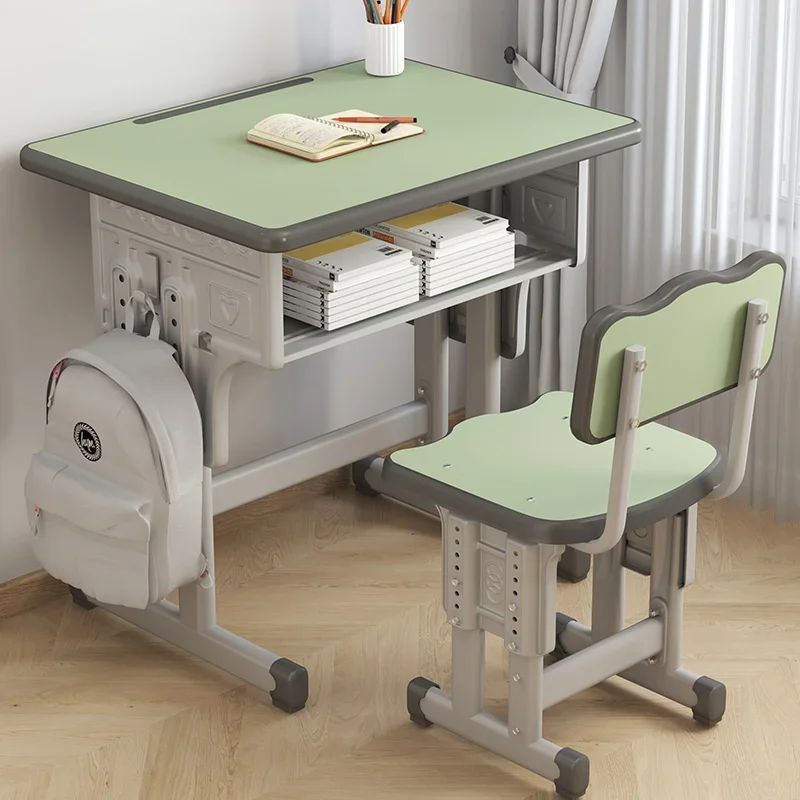 

School Tables Kids Table Student Desk Furniture Children Study Children's Child Chair Set Supplies Elementary Room Childrens