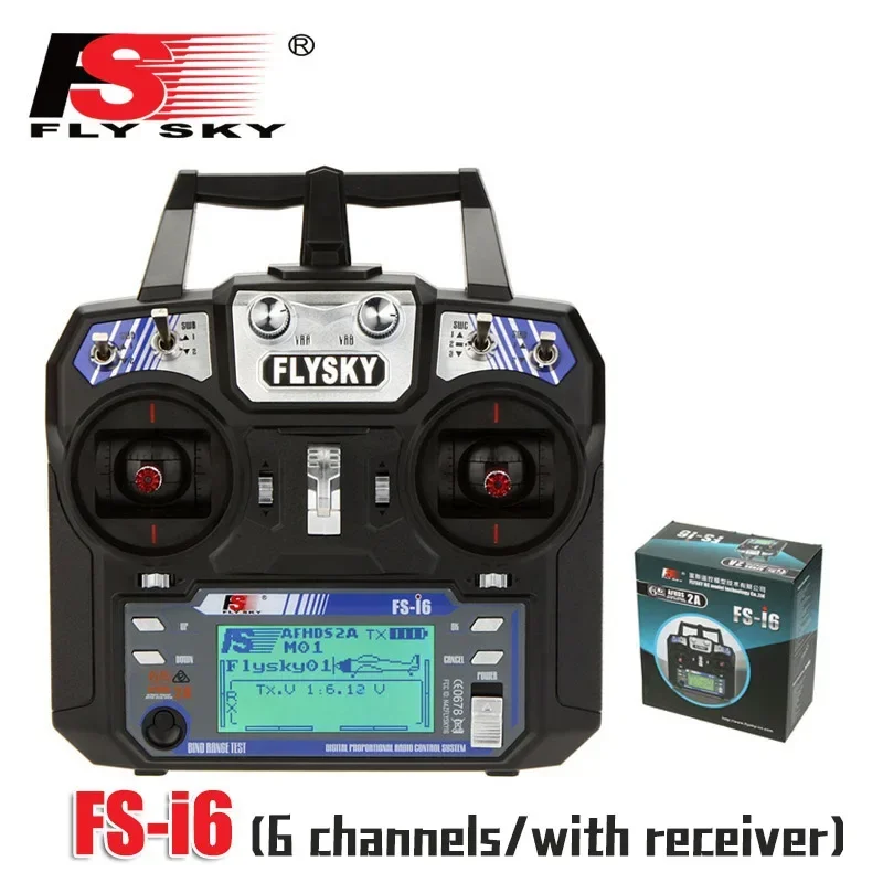 

Flysky Fs-I6 2.4g Aircraft Model Remote Control 6-Channel Remote Control Receiving Multi Rotor/Fixed Wing Multi Axis Helicopter