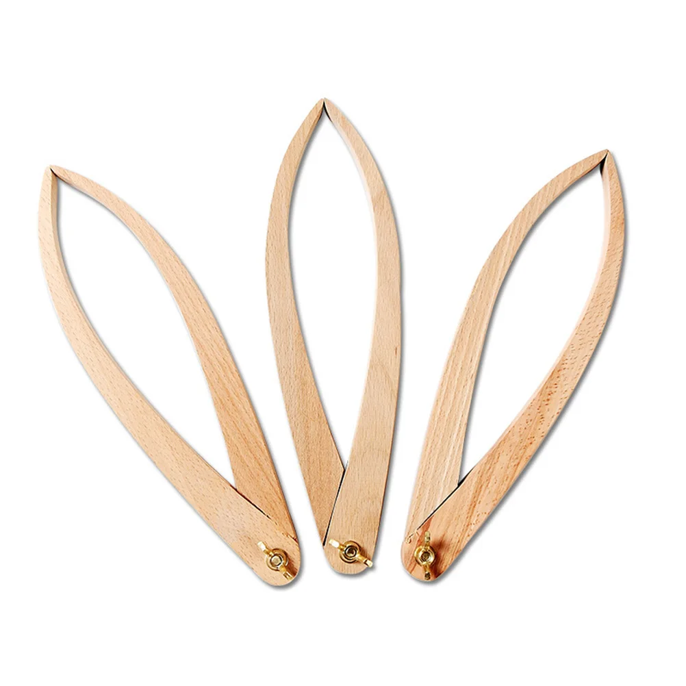 

10 Inch Wood Caliper Pottery Measuring Tool Locking Adjustable Metal Wing Nut Ceramics Sculpture Sizing Simple Distance