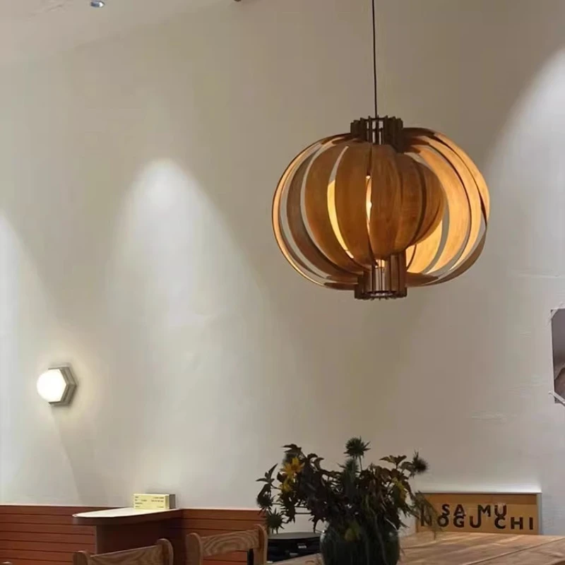 

retro log style dining room, decorative lamps, creative and warm shape, romantic new models, restaurant lights