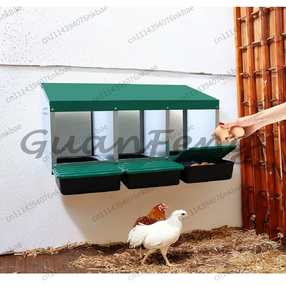 Thickened Galvanized Chicken Nest Egg Box Hanging Floor Dual Use Easy Assembly Hen Laying House