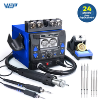 WEP 2-in-1 992D-III 1220W Hot Air Rework Station Microcomputer Digital Display C245 Soldering Iron Station Welding Repair Tool