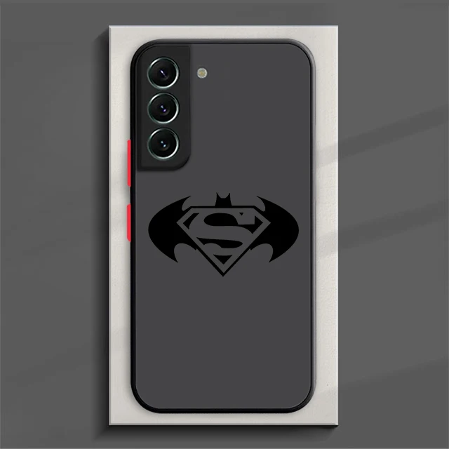 Anime Superhero B-Batman For Samsung Galaxy A91 A81 A73 A72 A55 A54 A53 A52 Frosted Translucent Phone Case