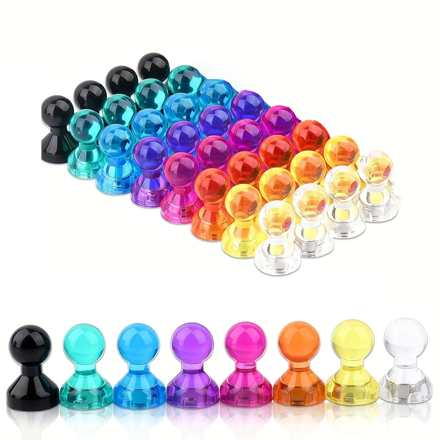Strong Neodymium Fridge Magnets Small Magnet Pushpin Thumbtack Whiteboard Refrigerator Sticker Office Magnetic Cone Push Pins