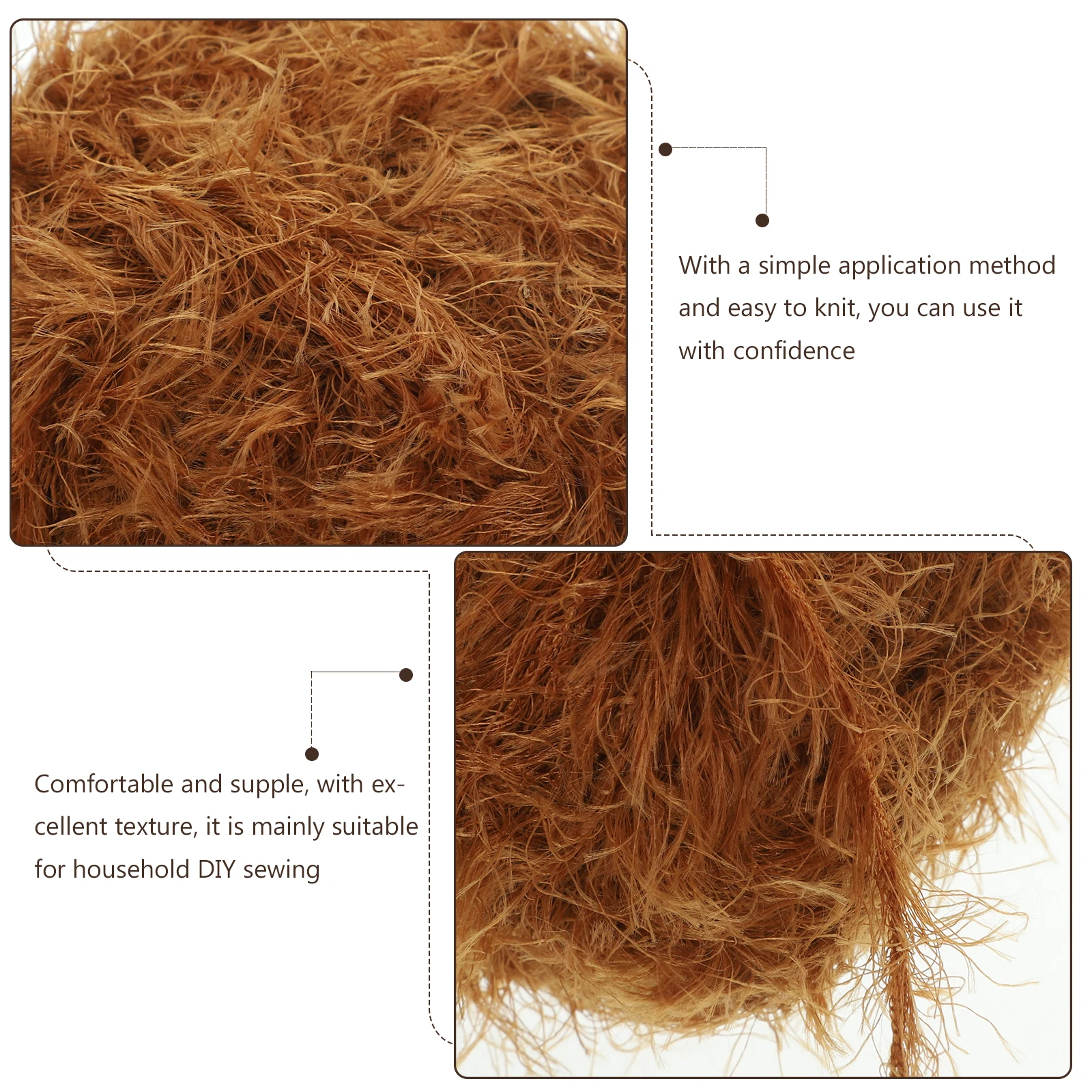 

1 Roll Crochet Yarn Multi-Function Sewing DIY Household Soft Acrylic Fibers Yarn for Crocheting Knitting Blanket Cushion Craft