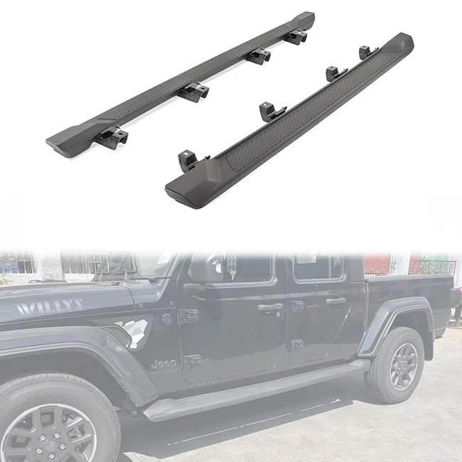 High Quality Car Offroad Accessories ABS Right Side Luxury Step Nerf Bars Running Boards For Jeep Gladiator JT 2019+