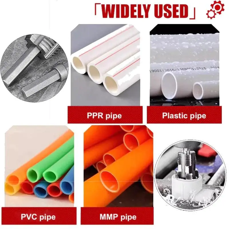 【AB1】Water Pipe Threading Tool 2Pcs 1/2''&3/4'' High Efficiency Integrated Thread Cutter for Pipe Remodeling Projects{H}