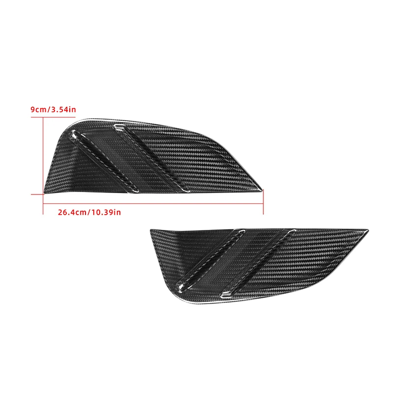 Dry Carbon Fiber Replacement Side Fender Cover For BMW G80 G81 G82 G83 M3 M4 2021-IN MP Style Side Air Intake Vents Cover Trim