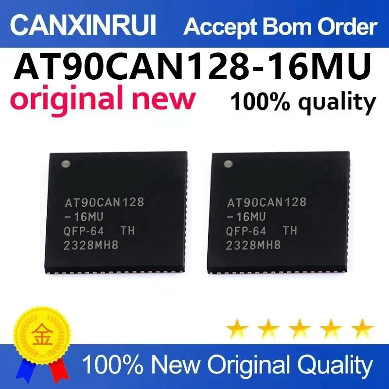 （5pcs-100pcs）Brand new original genuine AT90CAN128-16MU 16AU TQFN-64 embedded microcontroller chip