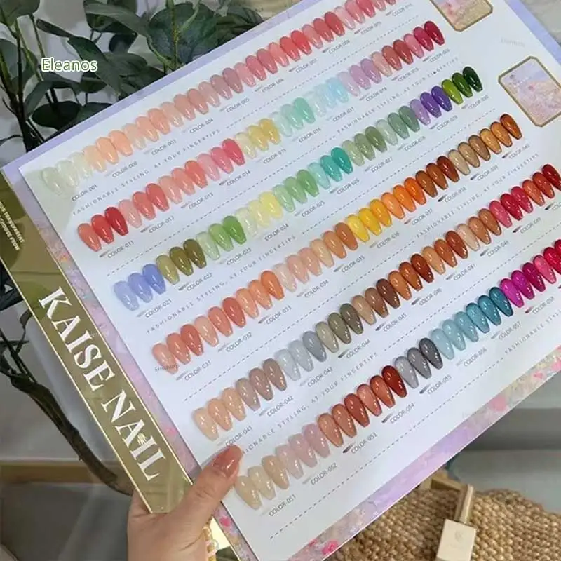 Eleanos Koreaanse Stijl 60 stks Jelly Opal Gel Polish Set TPO Gratis Siroop Gel Kit Kleurenkaart Voor Nagelsalon 15 ml Transparante UV Gel