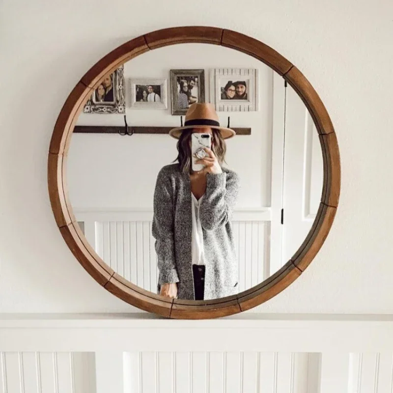 Paint Room Decoration Man Decor Home Design Long Mirror Full Length Mirror Round Wall Sticker Mirrors Live Lamp Apartment