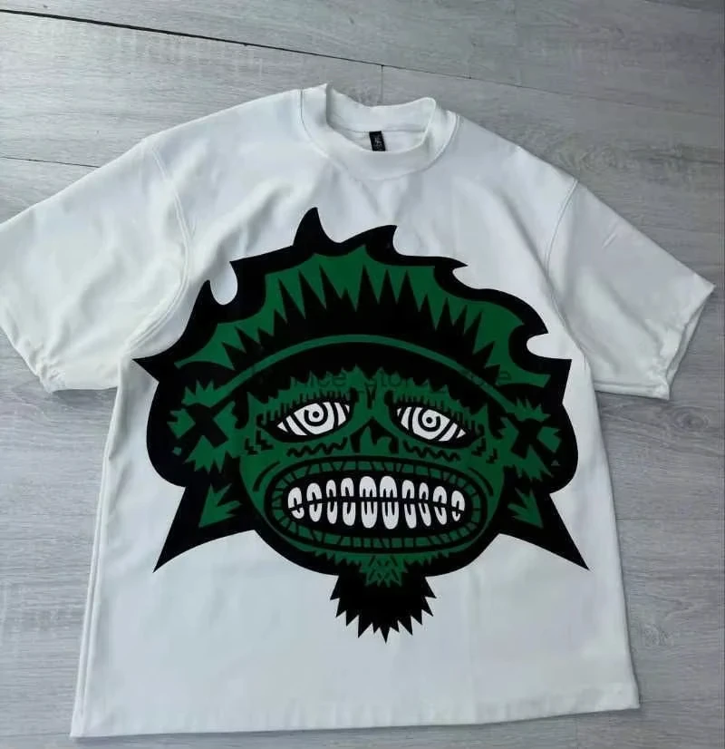 

Men Clothing Unisex Y2k Harajuku Streetwear Men Fashion New Cartoon Print Design Shirt Retro Hip Hop Trend Oversized T-Shirt Y2k