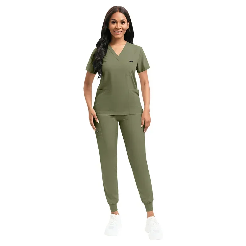 Multicolor Hospital Medical Scrub Ternos para Homens e Mulheres, Uniforme, Scrubs Set, Beleza Roupas de Trabalho, Enfermeira Acessórios, Terno De Cirurgia Dentária