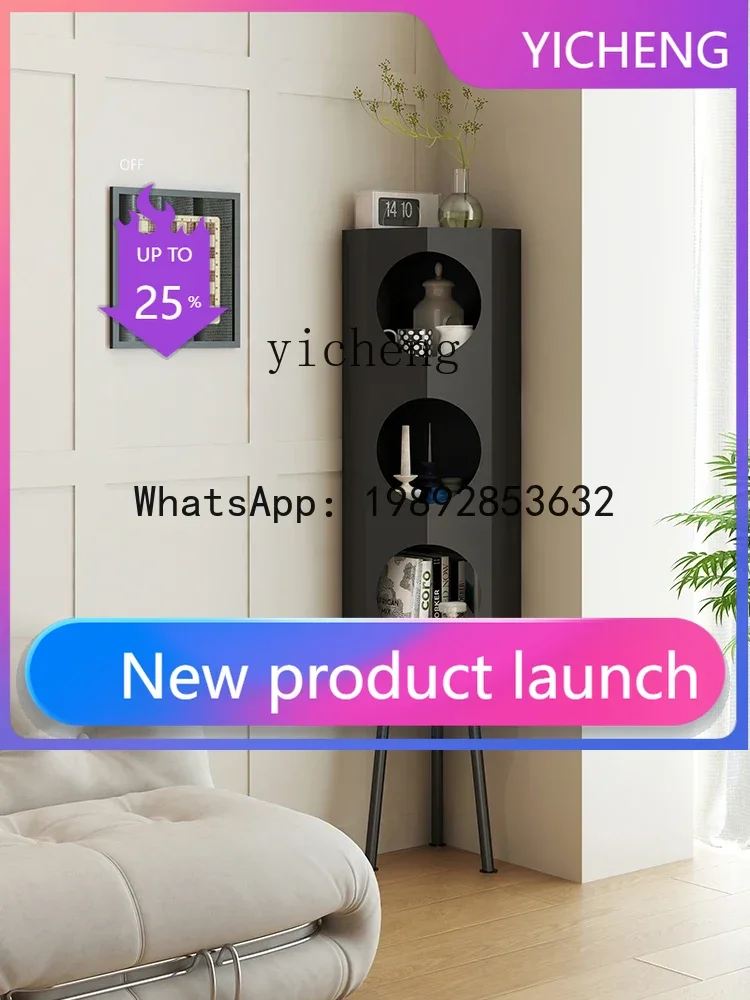 

LYY Corner Corner Corner Cabinet iving Room Bedroom Mid-Ancient Wall Wine Cabinet Shelf