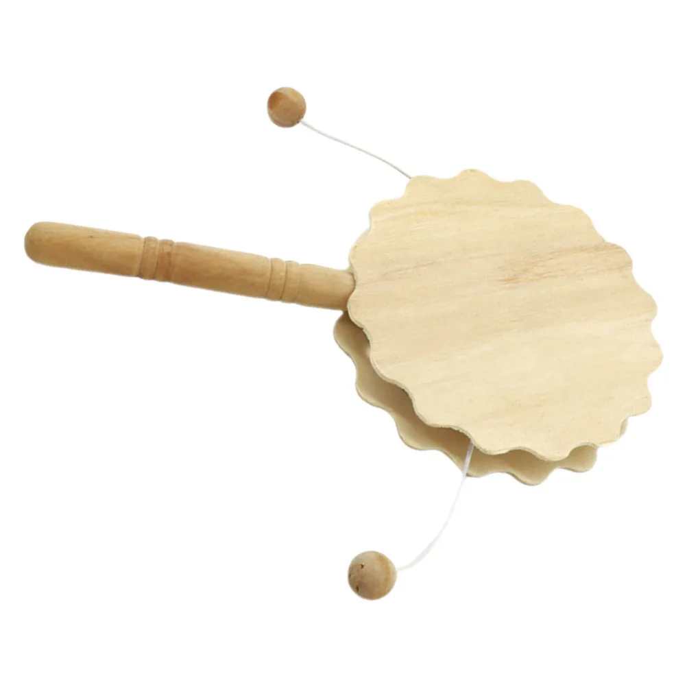 غير مصبوغ حشرجة الموت طبل خشبية DIY بها بنفسك الحرفية اللوحة اللعب المعرفية رسمت باليد زخرفة لوازم الديكور الإبداعية #2