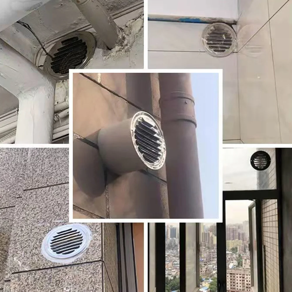 

Вентиляционная крышка от дождя, нержавеющая сталь 304, круглая вытяжка, решетка, сушилка, домашние потолочные вентиляторы, экранные вентиляционные отверстия, кухня, ванная комната